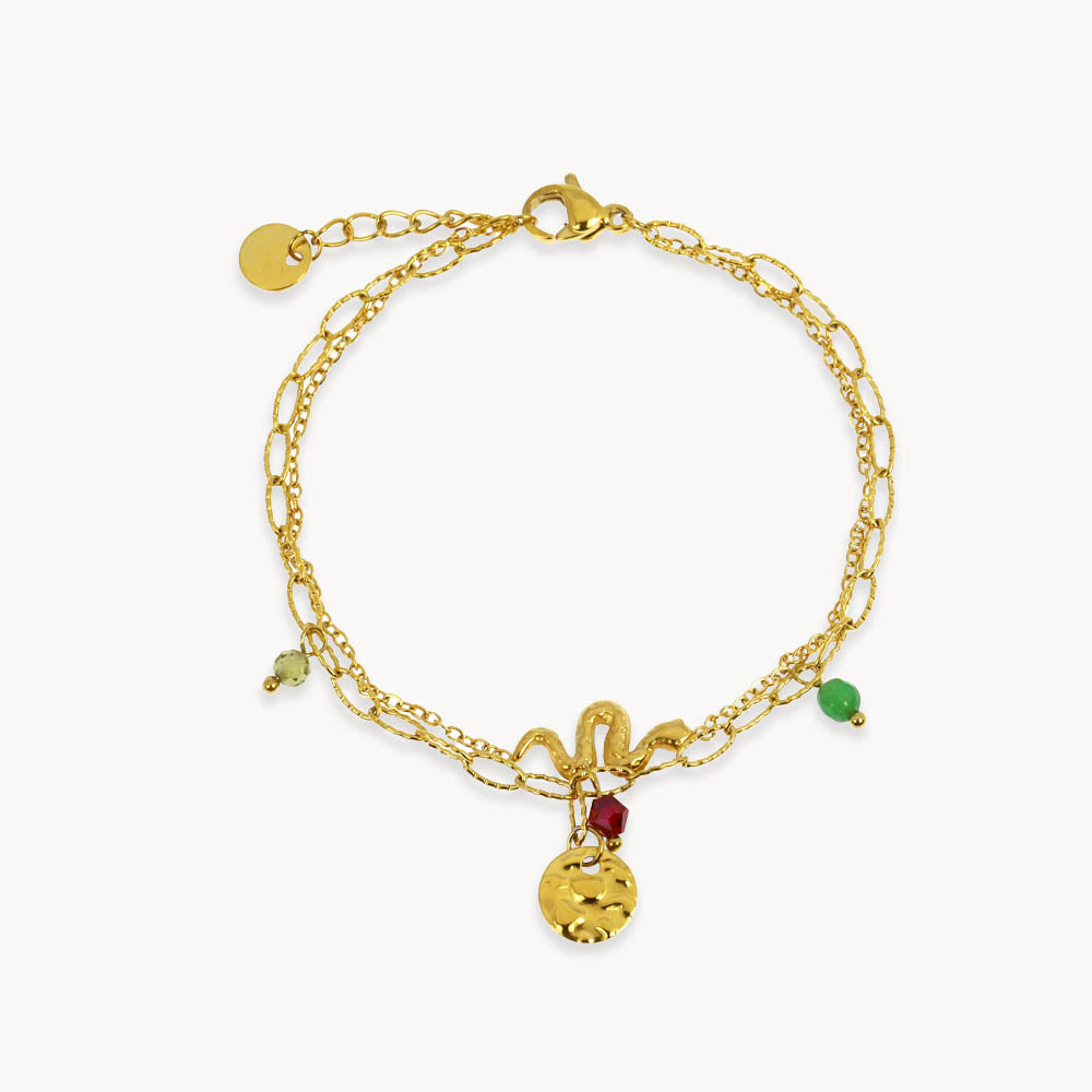 Luckie snake double-row ST bracelet