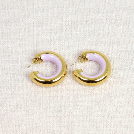 Bachira Enamel Inside Earrings