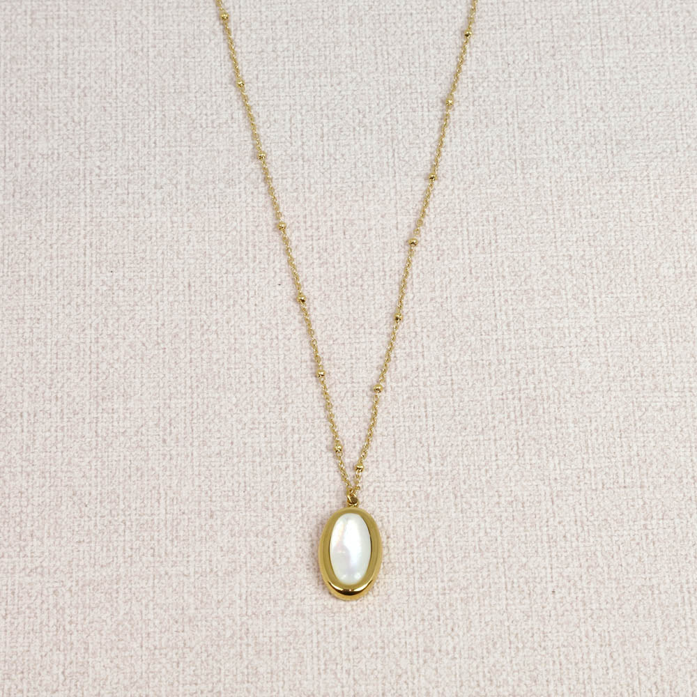 Nircee Oval Mother-of-pearl Necklace