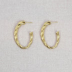 Carme oval twisted Earrings