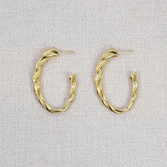 Carme oval twisted Earrings