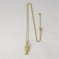 Pirelle Movable Tail Fish Long Necklace