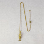 Pirelle Movable Tail Fish Long Necklace