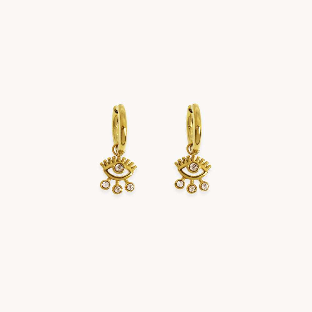 Eye On me Hoop Earrings