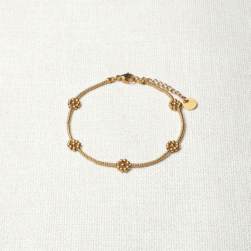 Prairie Gold Flower Bracelet