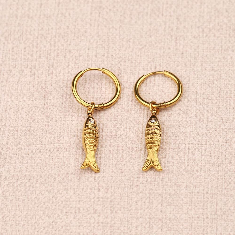 Thyrel big fish Earrings