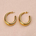 Doryne Oval Hoop Earrings