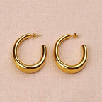 Doryne Oval Hoop Earrings