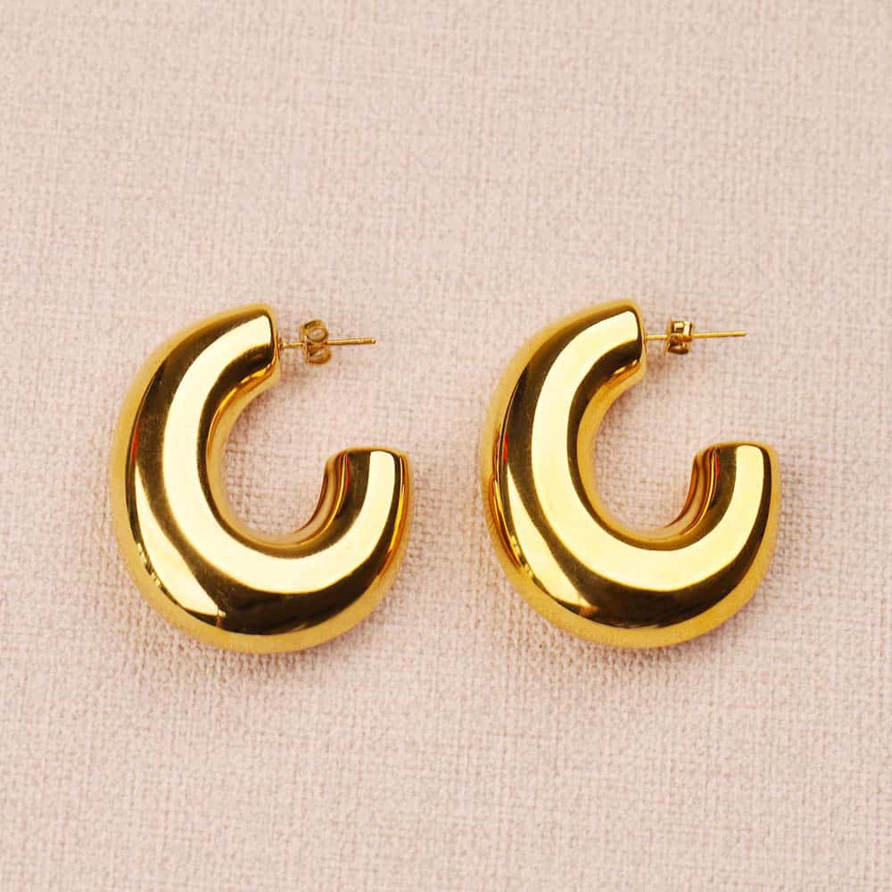 Mirelle XL Oval Hoop Earrings