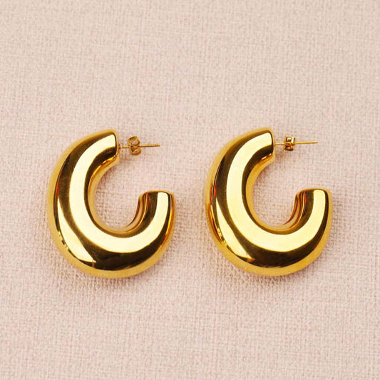 Mirelle XL Oval Hoop Earrings