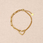 Loviane Heart Double Rows Bracelet