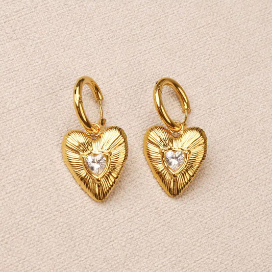 Amara Big Heart Hoop Earrings