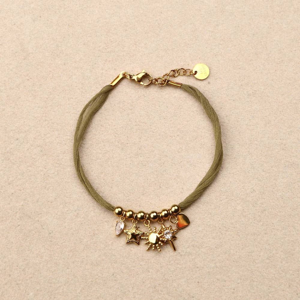 Marivelle charms fabric Bracelet