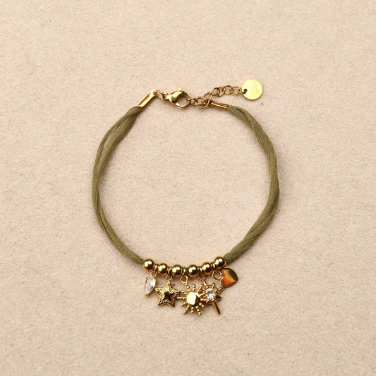 Marivelle charms fabric Bracelet