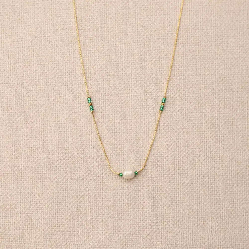 Nephis 1 pearl Miyuki bead Necklace