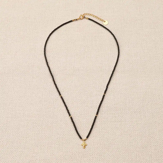 Cleane cross Miyuki beads Necklace