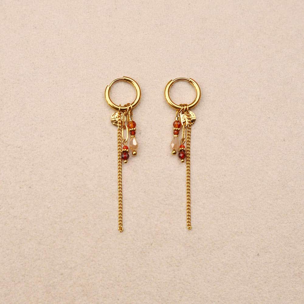 Lunéa Creole Pendants Chain Earrings