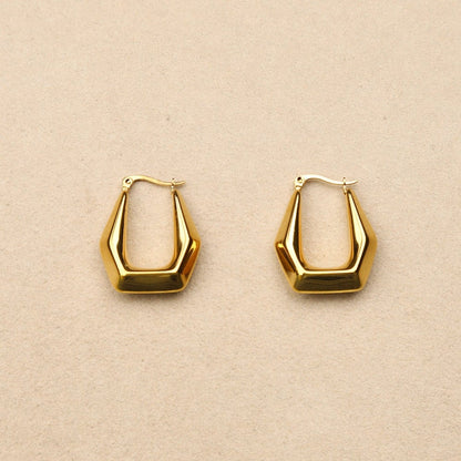 Calyvia Hexagon Hoop Earrings