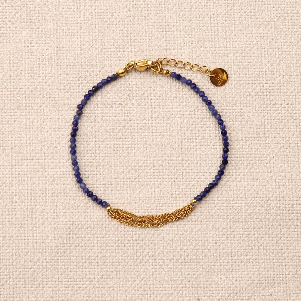 Erythia Stones Threaded Chain Bracelet