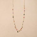 Marivane Multi Flower Beads Long Necklace