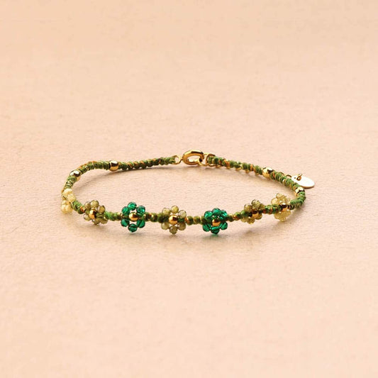 Florina Flower Stones Woven Bracelet