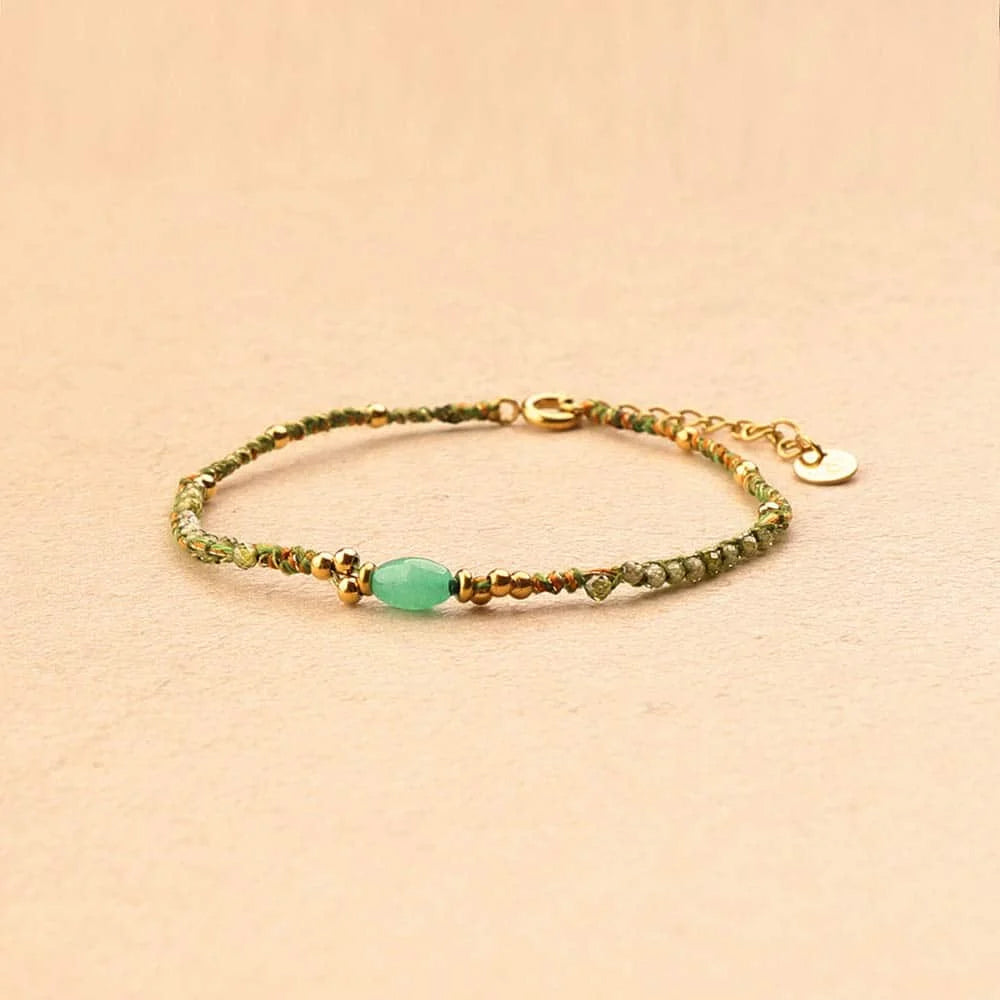 Isandro Oval Stone Woven Bracelet