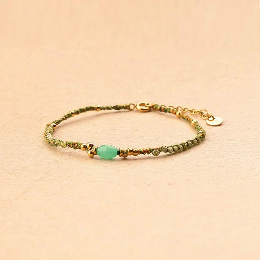Isandro Oval Stone Woven Bracelet