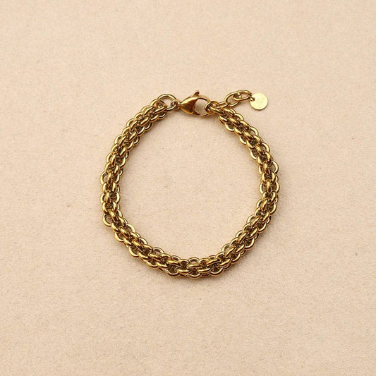 Lynea Interwoven Round-Thick Bracelet