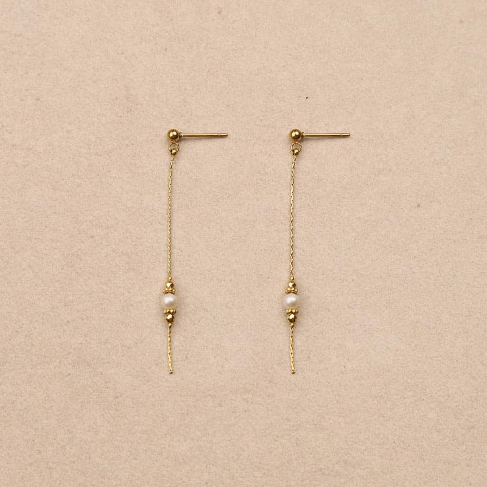 Zéliane Pearl At The Tip Earrings