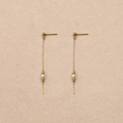 Zéliane Pearl At The Tip Earrings