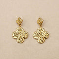 Lucine Hammered Clover Earrings
