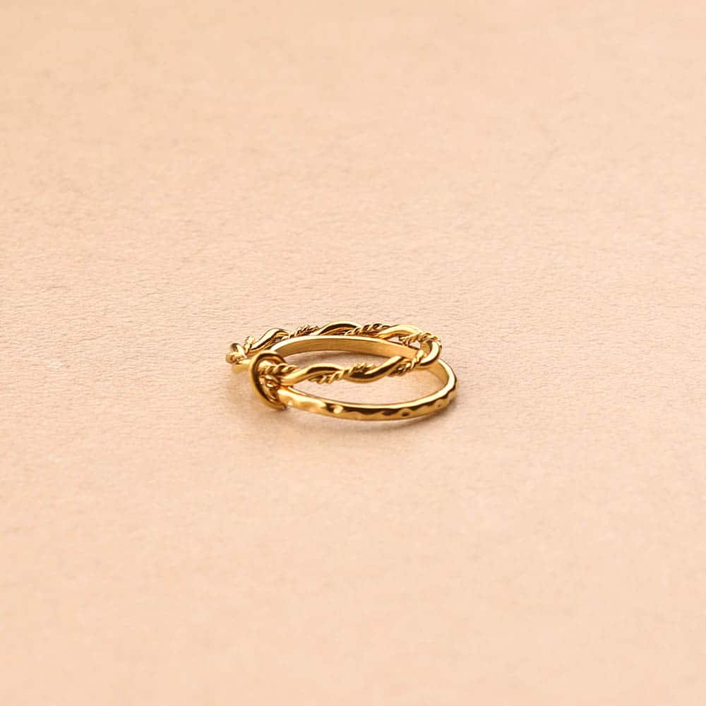 Elviane linked 2 rings Ring