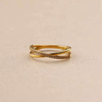 Aléssia cross zircons ST ring