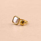 Solina mother-of-pearl 2 Squares Ring