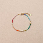 Thaisa Multicolor Gemstones Pearls Bracelet