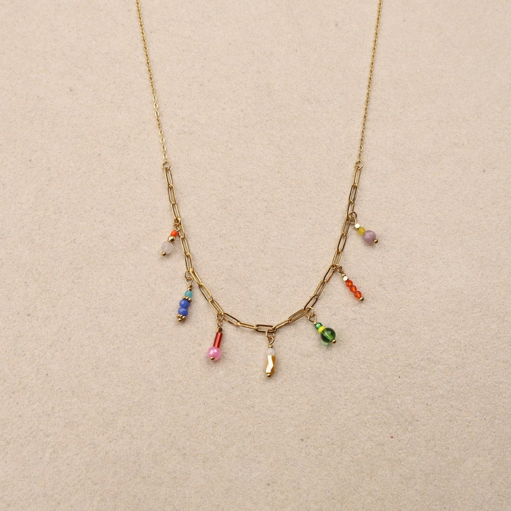 Kinhia Colored Glass Beads Necklace