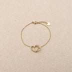 Meloe Double Heart Bracelet