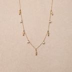 Syrene Pearl fish Charms Necklace