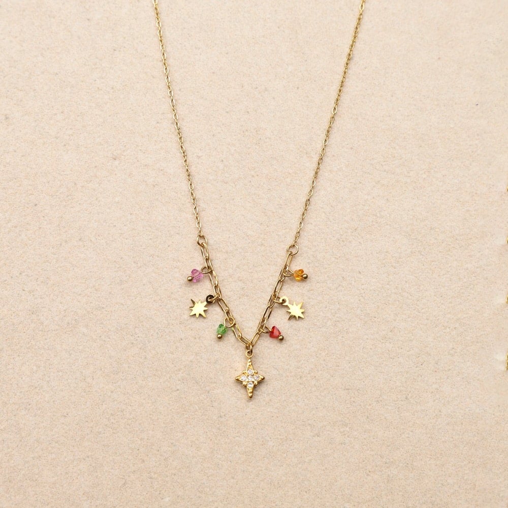 Celestina star light charms Necklace