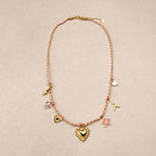 Irisa Eiffel Tower Braided Cord Necklace