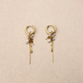 Luminee Pearl Charms Chain Earrings