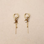 Luminee Pearl Charms Chain Earrings
