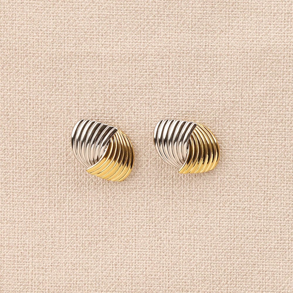 Avelys interlaced striated Earrings