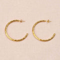 Myris Textured Half Hoop Earrings