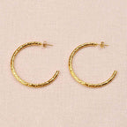 Myris Textured Half Hoop Earrings