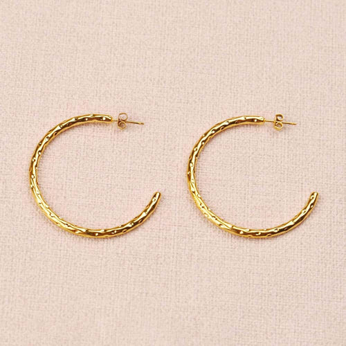 Myris Textured Half Hoop Earrings