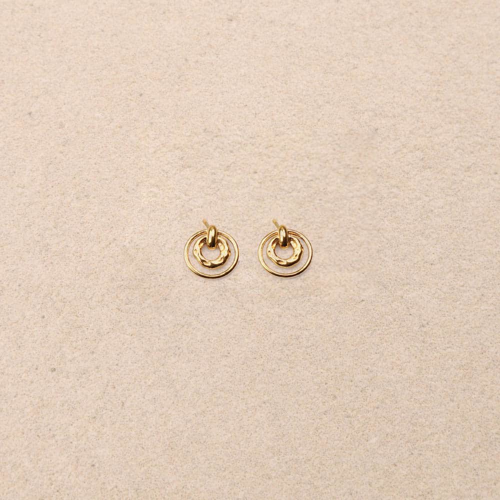 Kelia 2 Small Circles Earrings