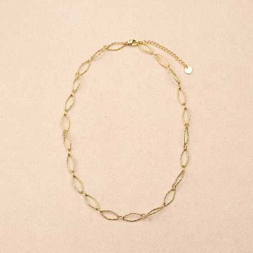 Garance II Diamond-Shaped Links Necklace
