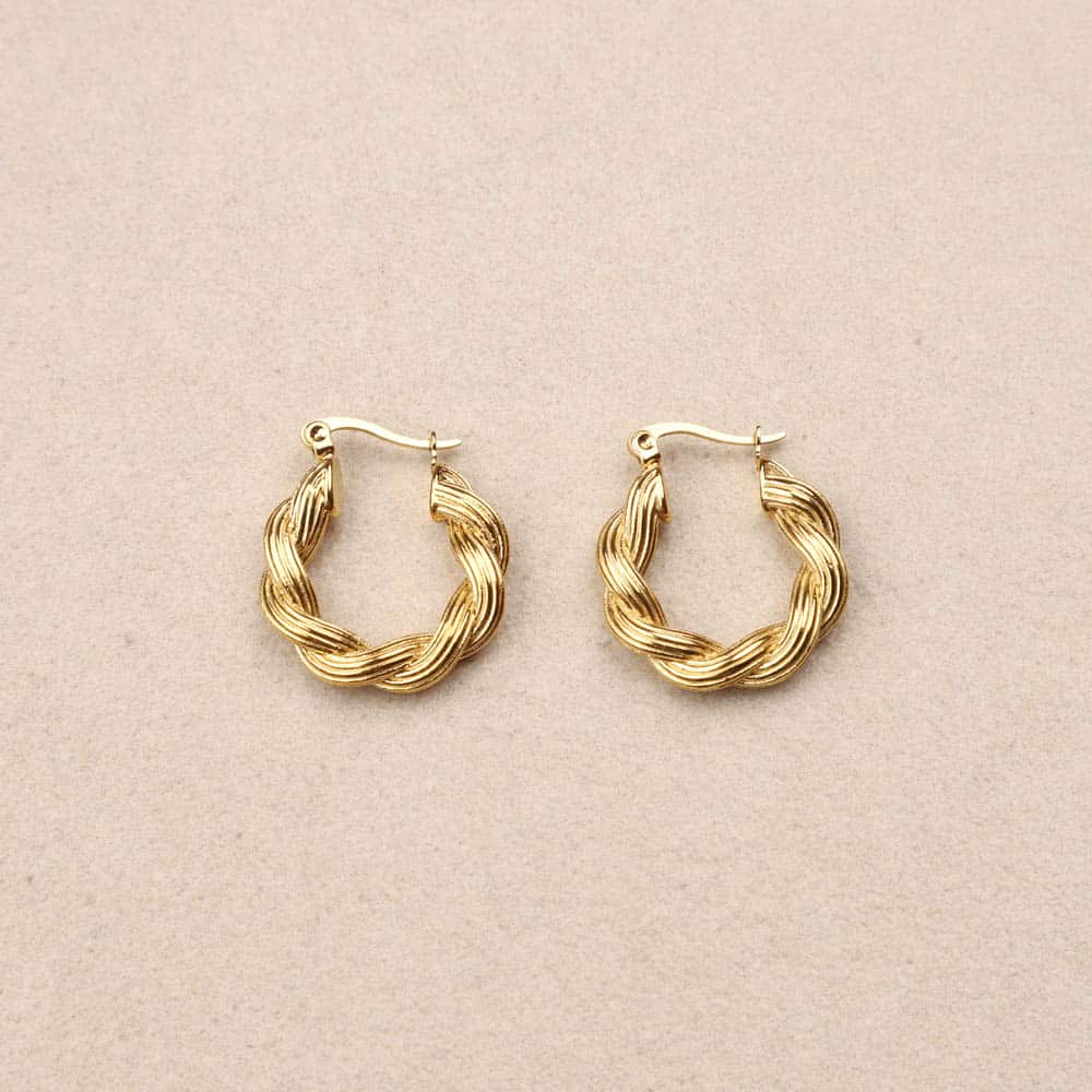 Orphelia Twisted Hoops Earrings