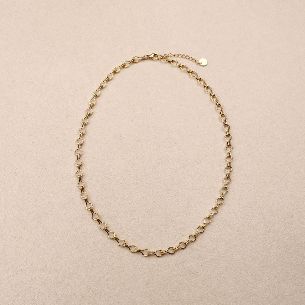 Vespera Textured Links Necklace
